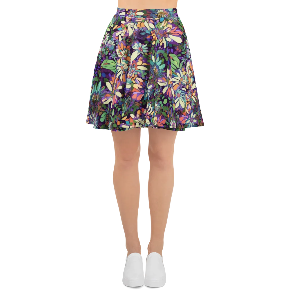 Botanical Carnival on Skater Skirt — Front