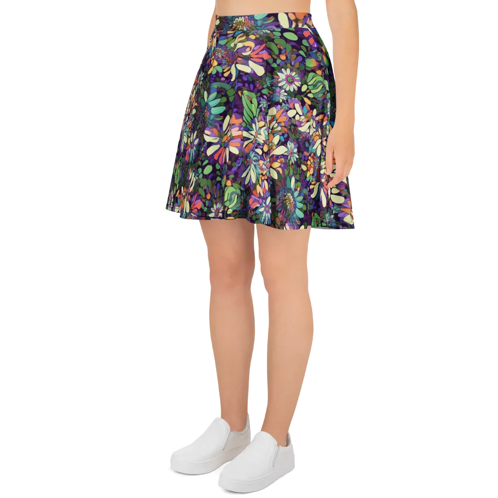 Botanical Carnival on Skater Skirt — Left