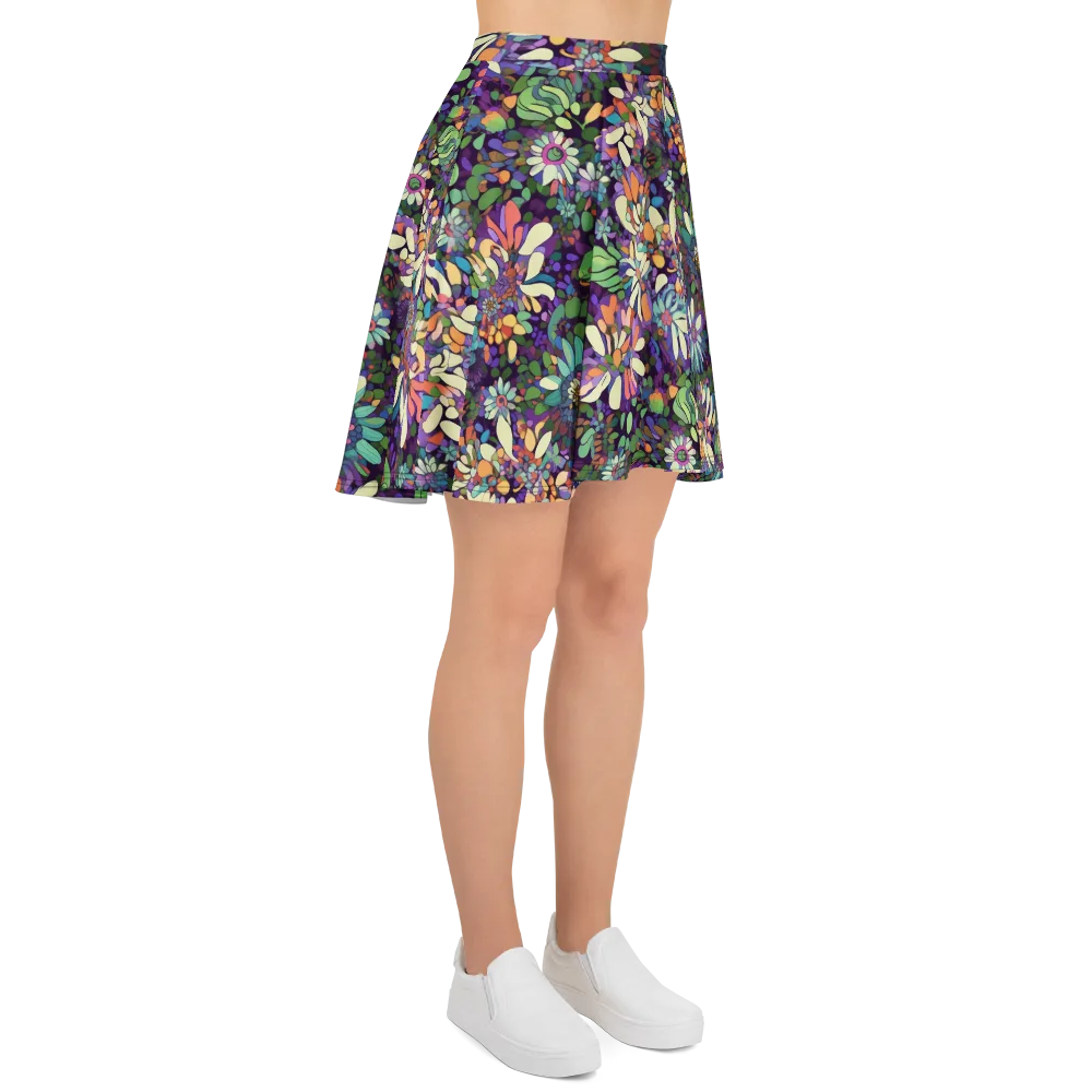 Botanical Carnival on Skater Skirt — Right