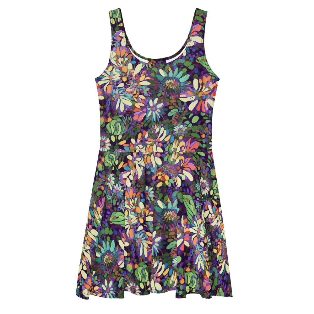 Botanical Carnival on Skater Dress — Front