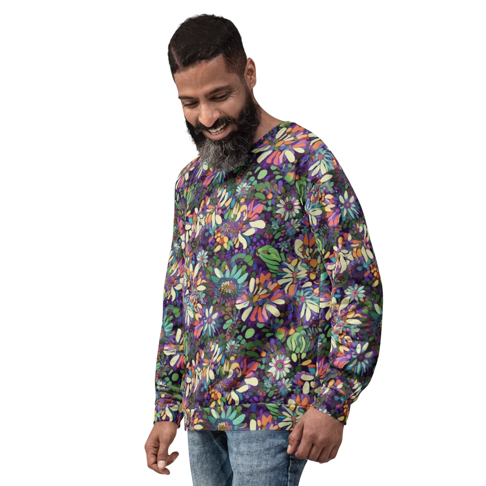Botanical Carnival on Sweatshirt — Left Front