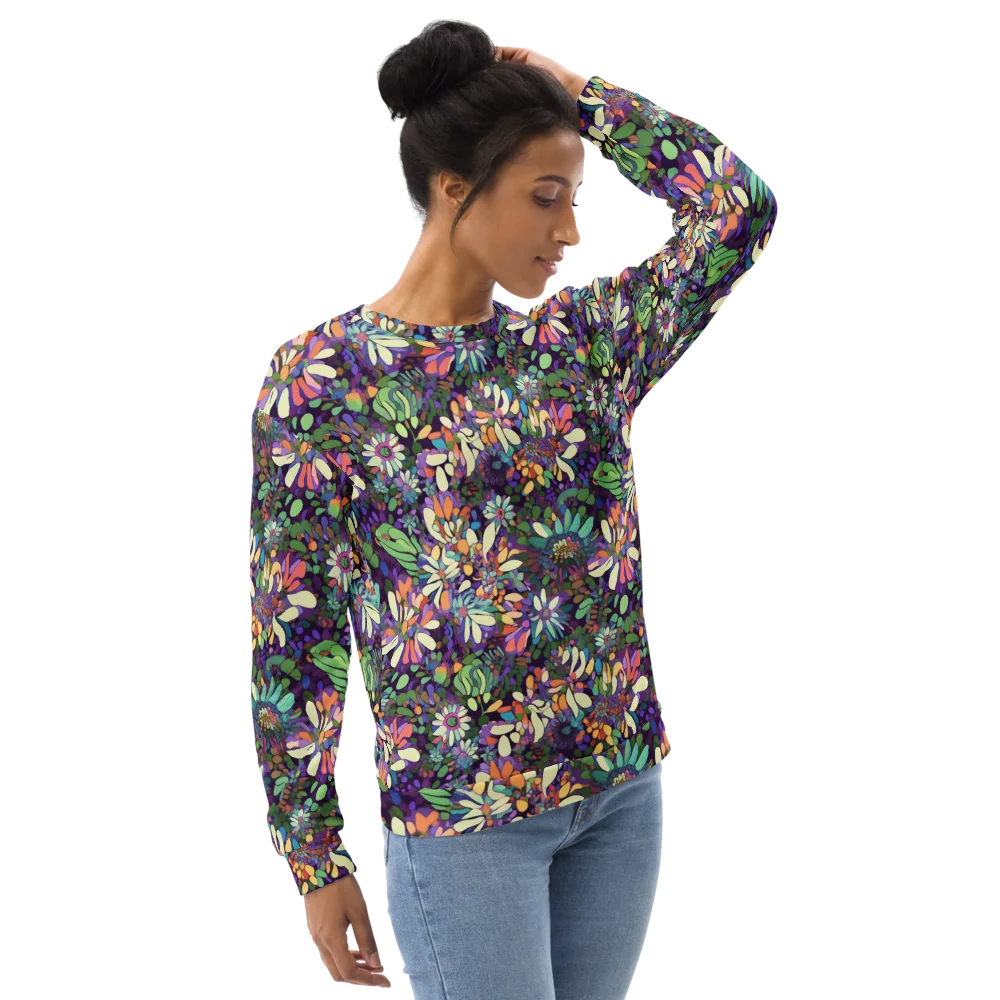 Botanical Carnival on Sweatshirt — Right Front