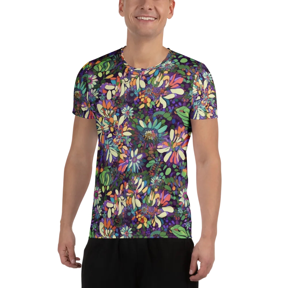 Botanical Carnival on Men's Athletic T-Shirt — Front