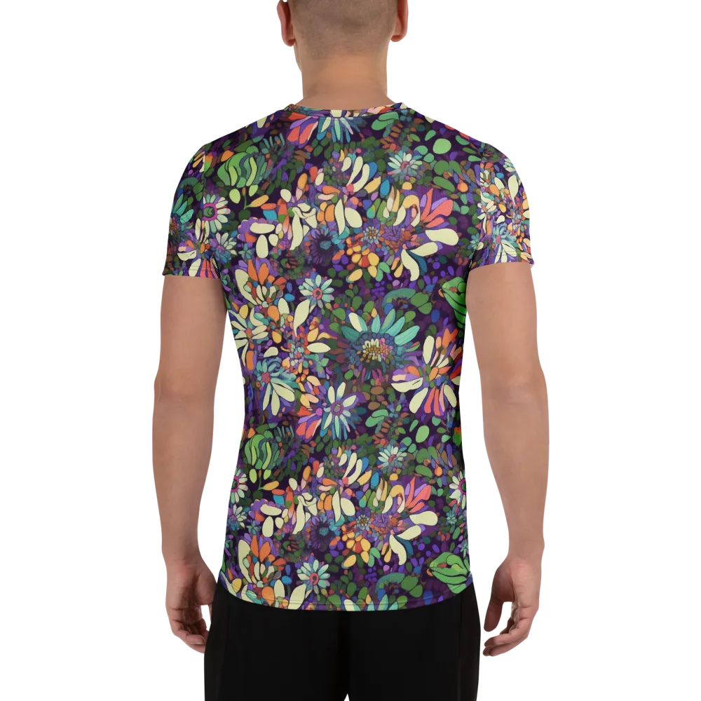 Botanical Carnival on Men's Athletic T-Shirt — Back