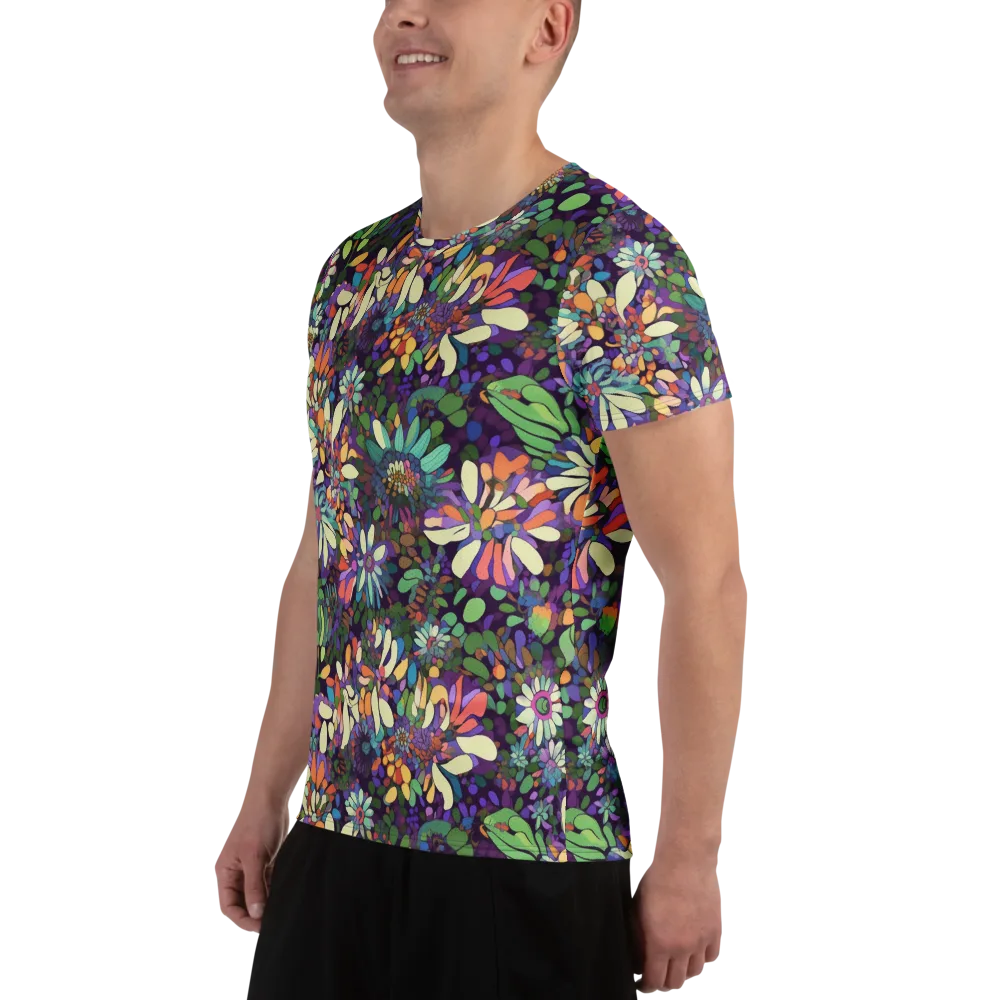 Botanical Carnival on Men's Athletic T-Shirt — Left
