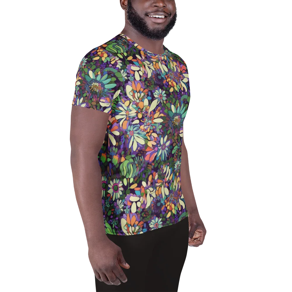 Botanical Carnival on Men's Athletic T-Shirt — Right