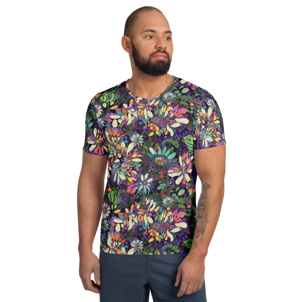 Botanical Carnival on Men's Athletic T-Shirt — Front