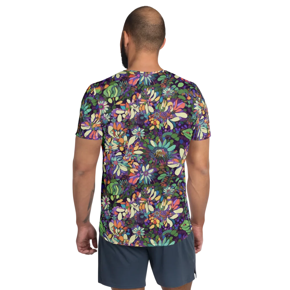Botanical Carnival on Men's Athletic T-Shirt — Back
