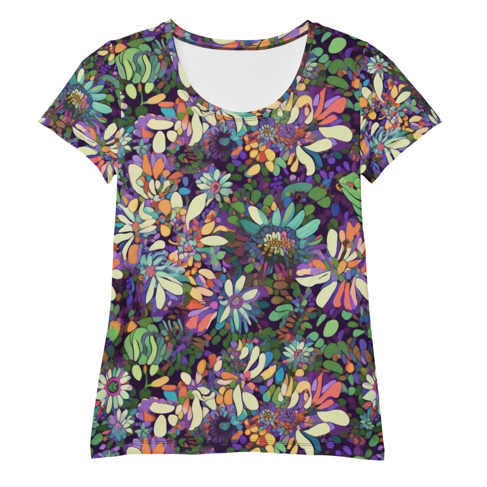 Botanical Carnival on Women's Athletic T-Shirt — Front