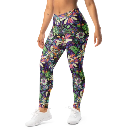 Botanical Carnival on a Leggings