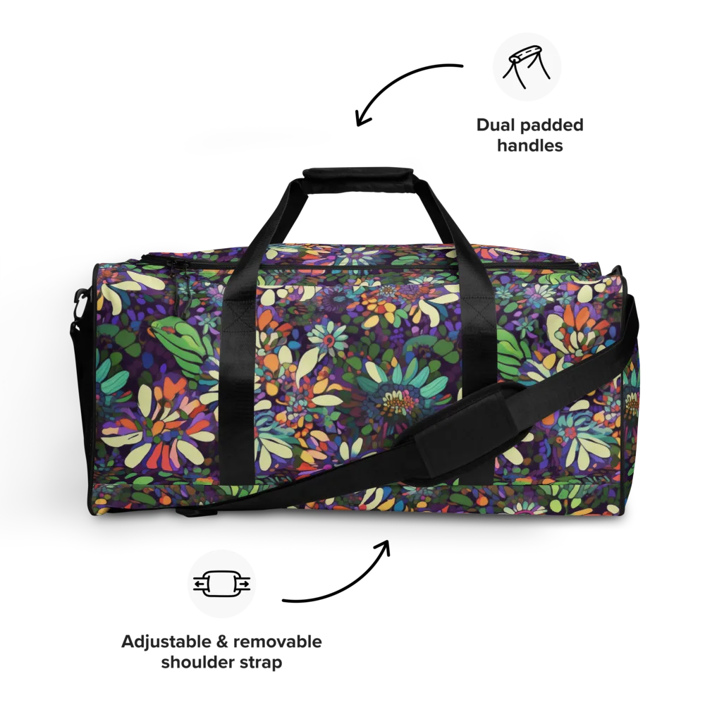 Botanical Carnival on Duffle Bag — Front