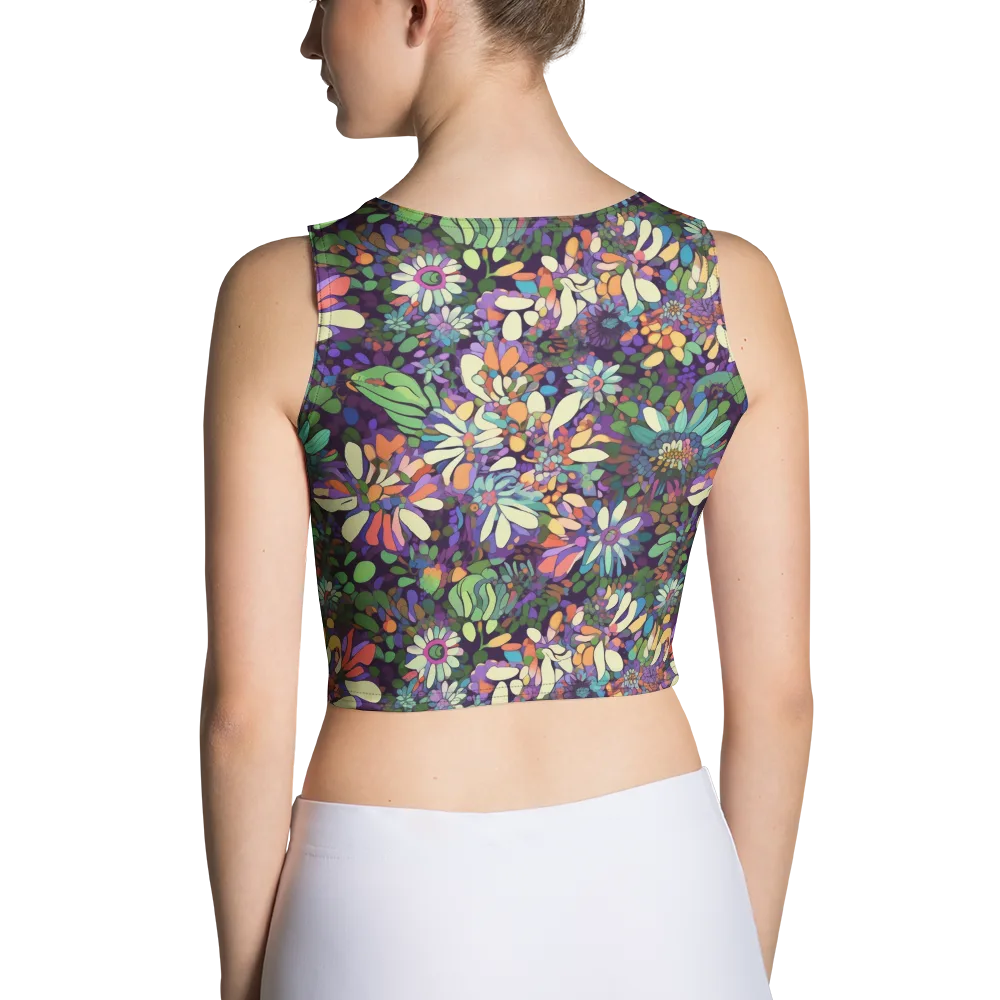 Botanical Carnival on Crop Top — Back