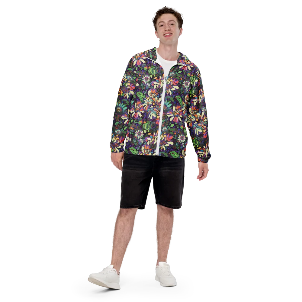 Botanical Carnival on Men's Windbreaker — Front