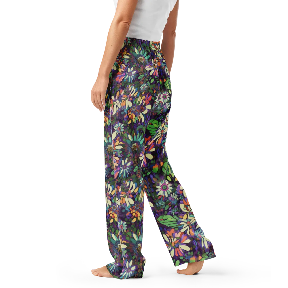 Botanical Carnival on Women's Pajama Pants — Left