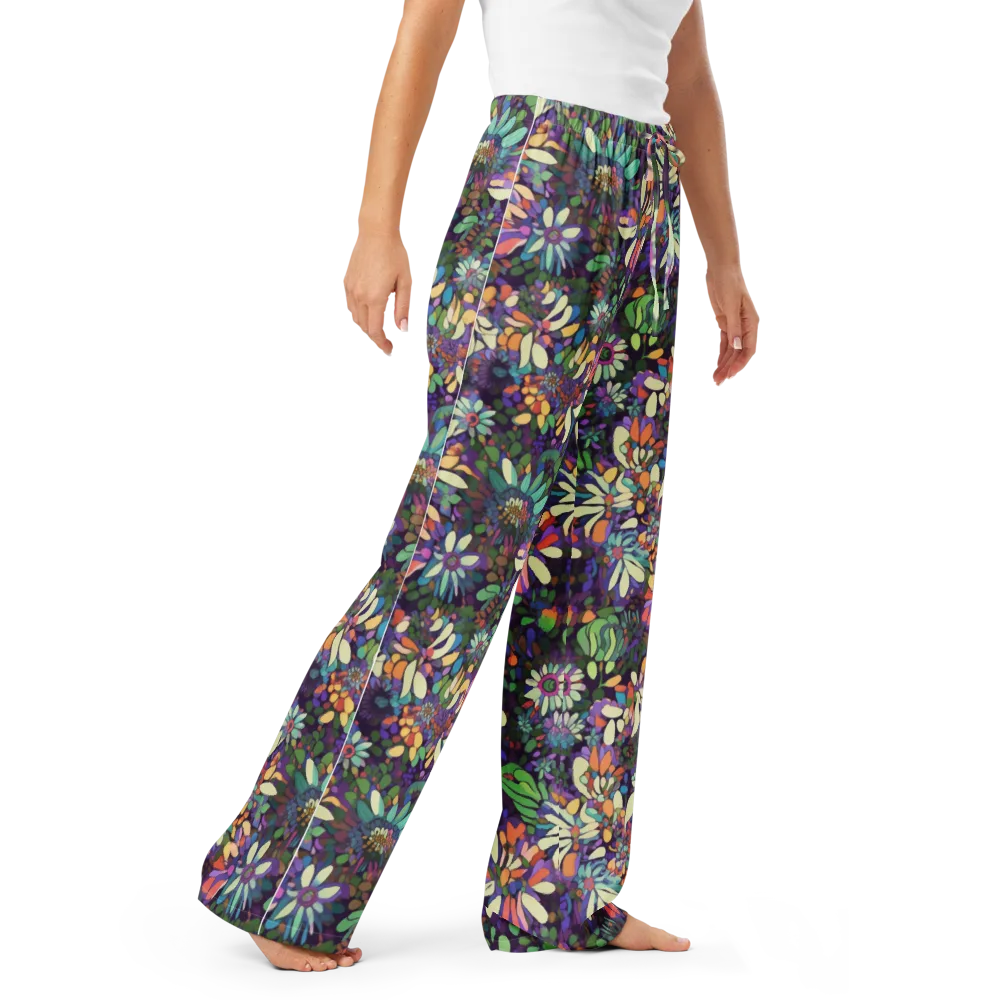 Botanical Carnival on Women's Pajama Pants — Right Front