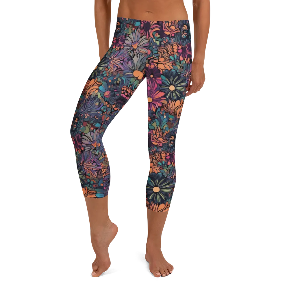 Chromatic Eden on Capri Leggings — Front