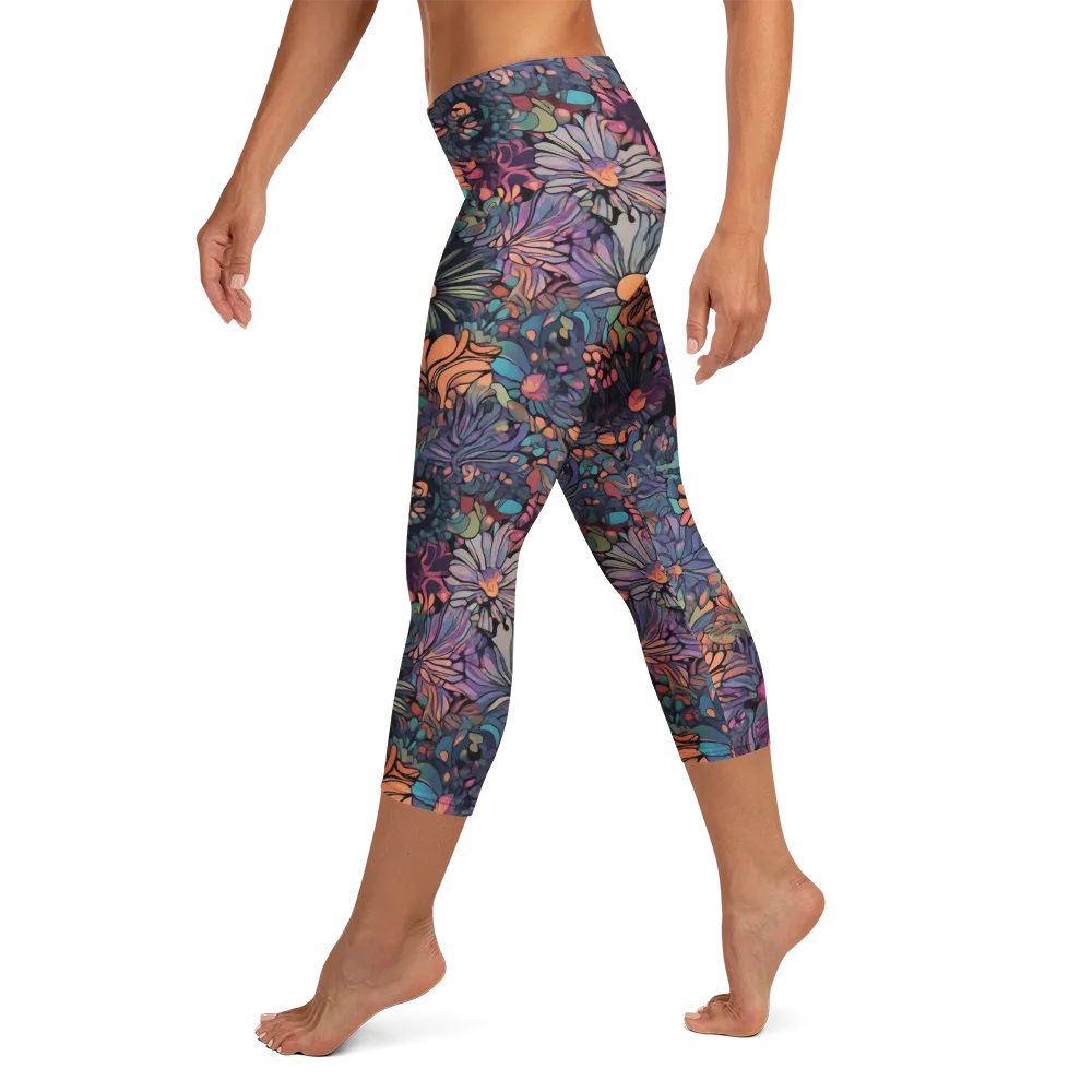 Chromatic Eden on Capri Leggings — Left