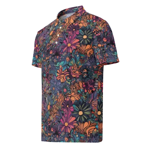 Chromatic Eden on a Men's Slim Fit Polo Shirt