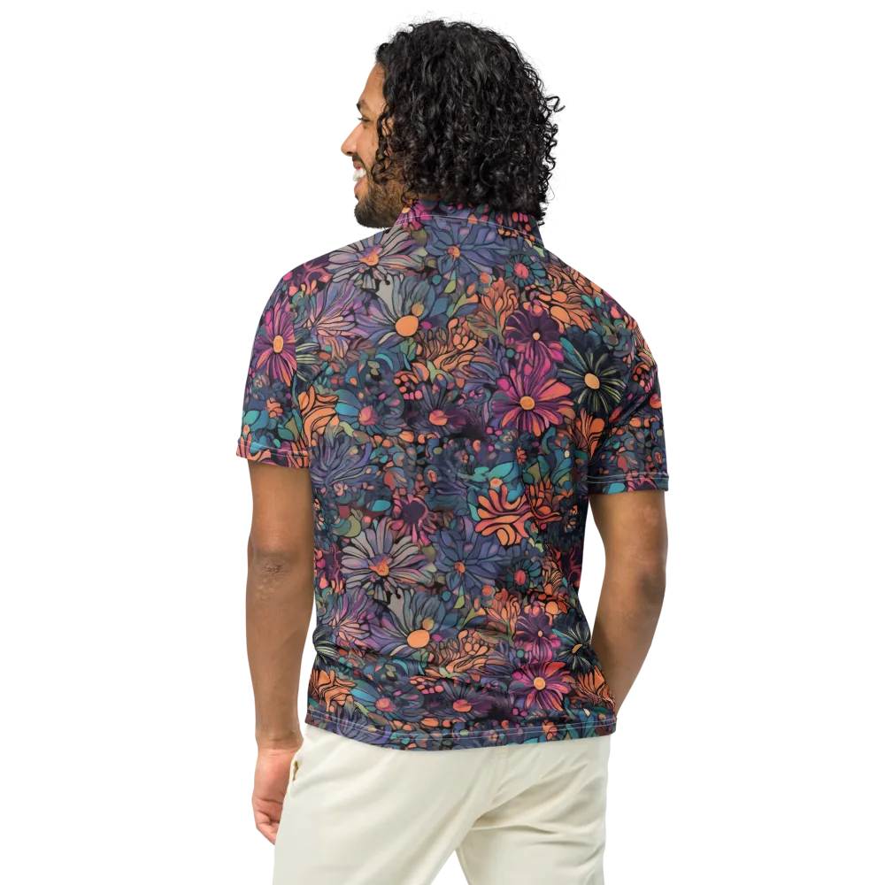Chromatic Eden on Men's Slim Fit Polo Shirt — Back