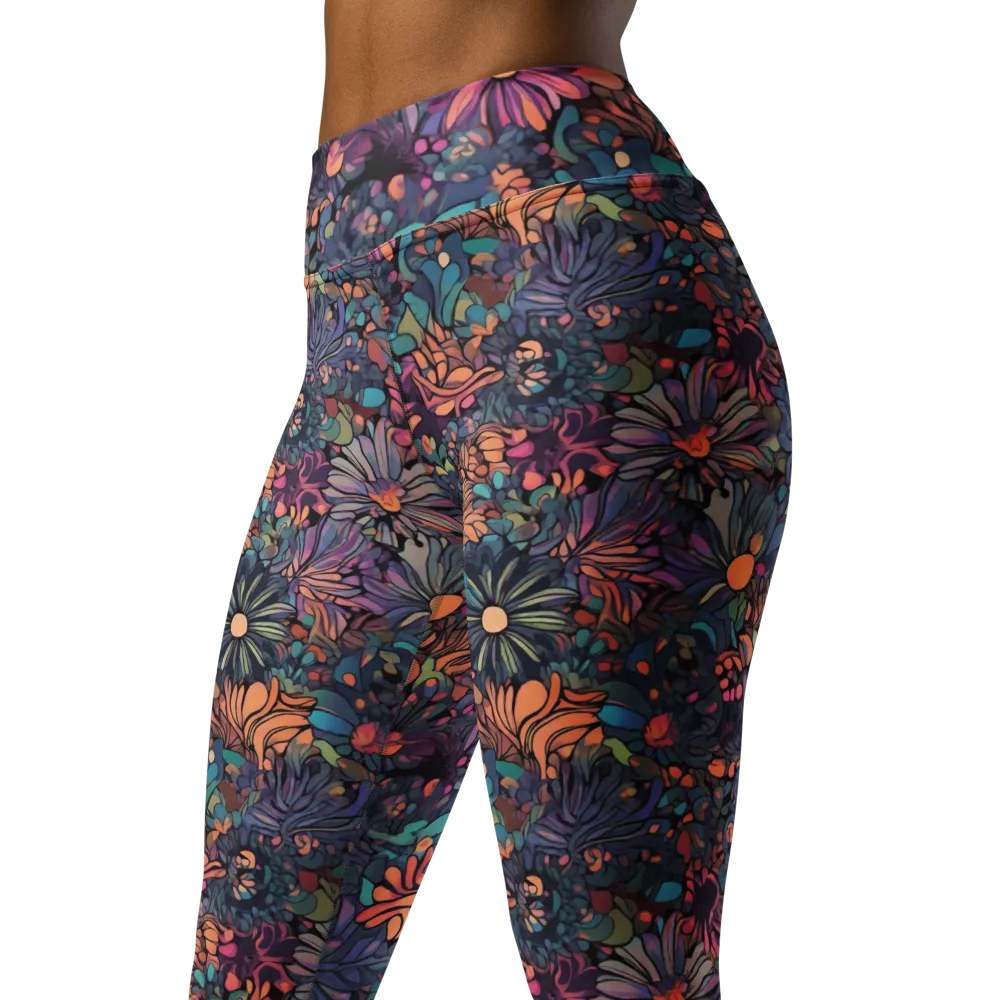Chromatic Eden on Yoga Leggings — Left Front