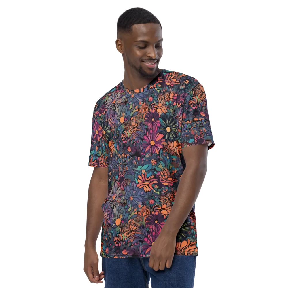 Chromatic Eden on Men's Crew Neck T-Shirt — Left
