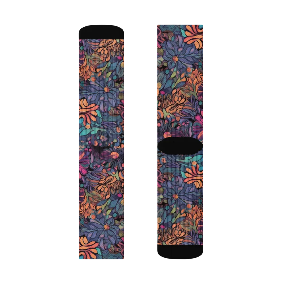 Chromatic Eden on Socks — Right Sock