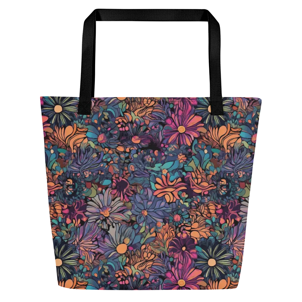 Chromatic Eden on Large Tote Bag W/ Pocket — Front