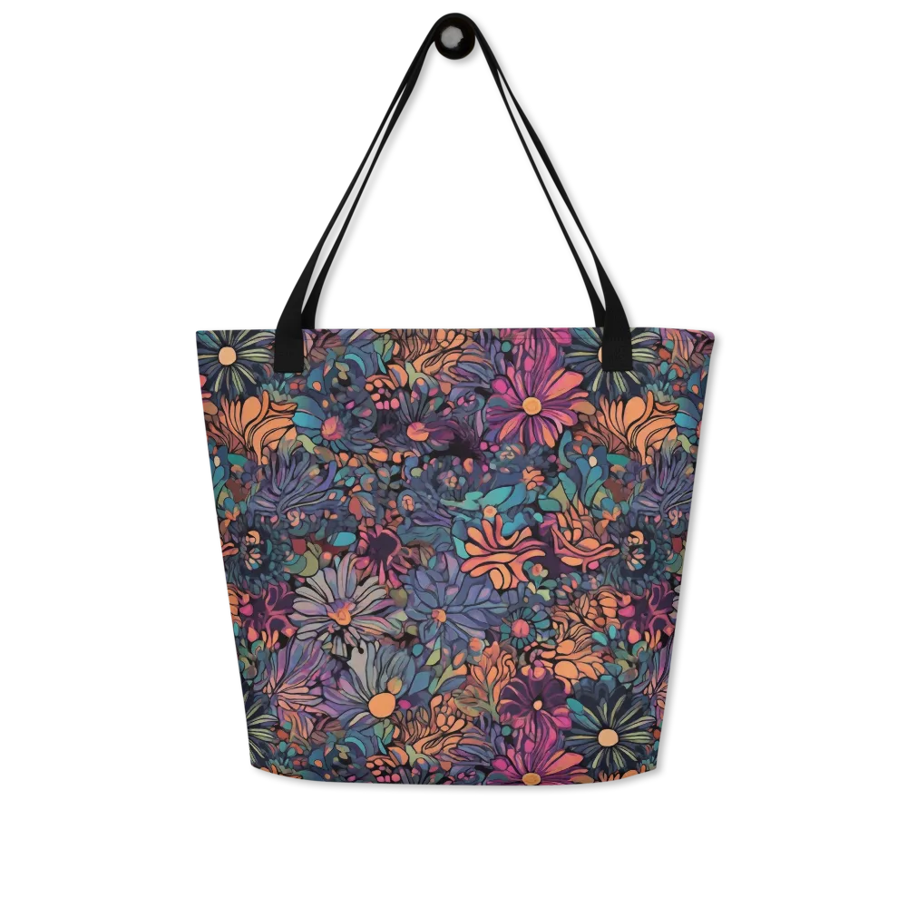 Chromatic Eden on Large Tote Bag W/ Pocket — Front