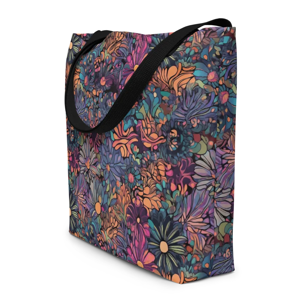 Chromatic Eden on Large Tote Bag W/ Pocket — Front