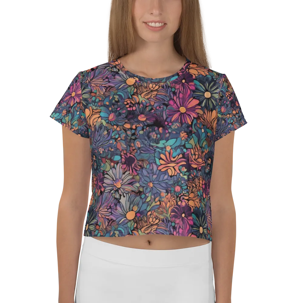 Chromatic Eden on Crop Tee — Front
