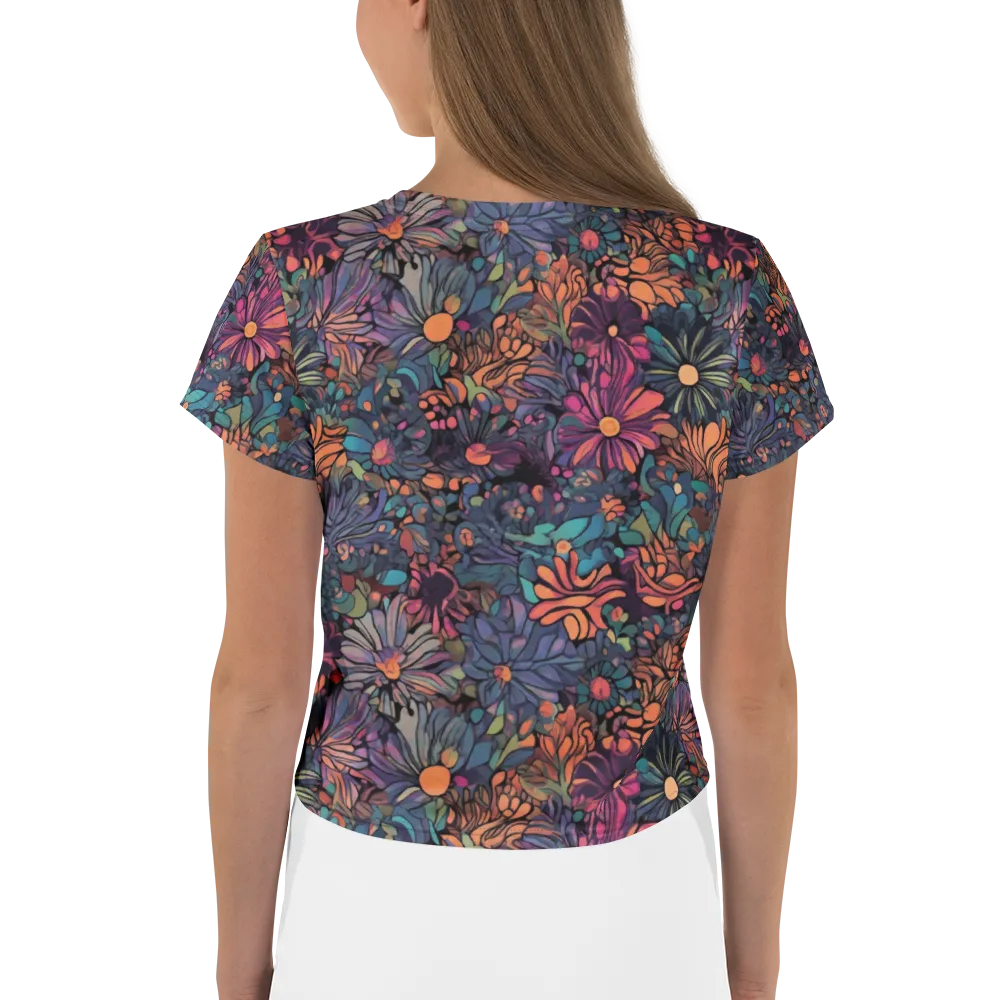 Chromatic Eden on Crop Tee — Back