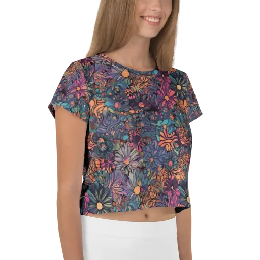 Chromatic Eden on a Crop Tee