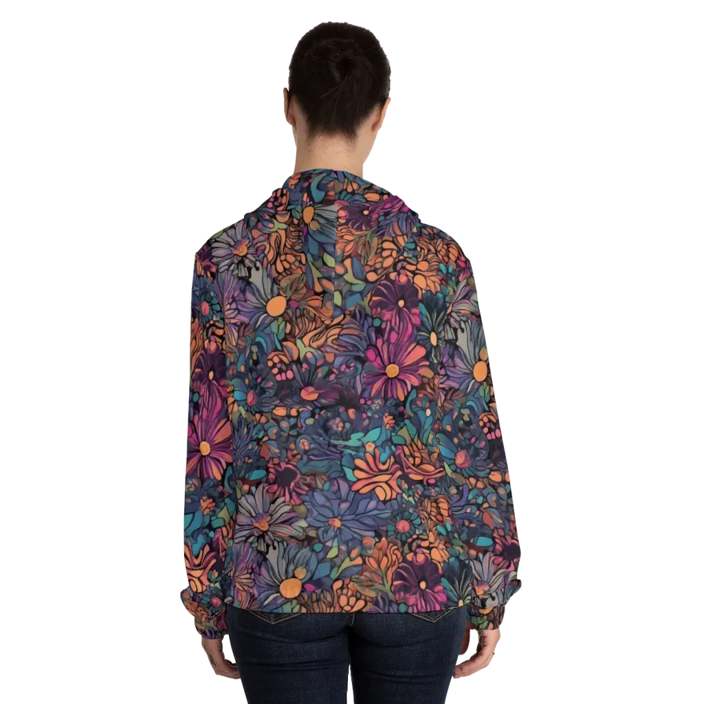 Chromatic Eden on Women's Full-Zip Hoodie — Back On Person