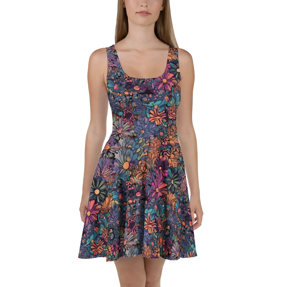 Chromatic Eden on Skater Dress — Front