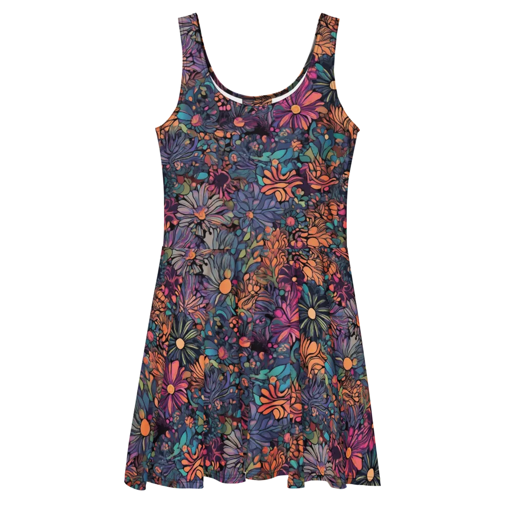 Chromatic Eden on Skater Dress — Front