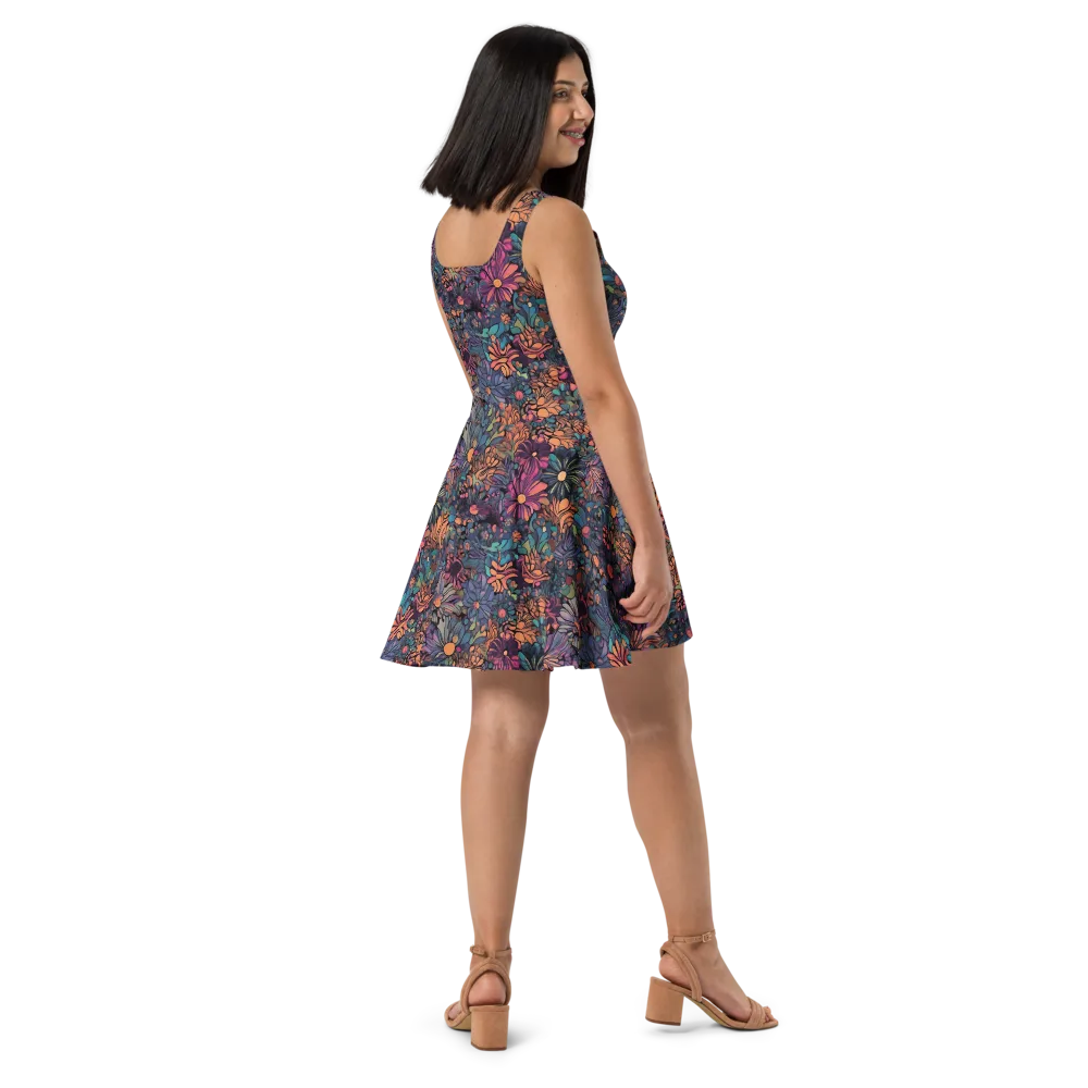 Chromatic Eden on Skater Dress — Right
