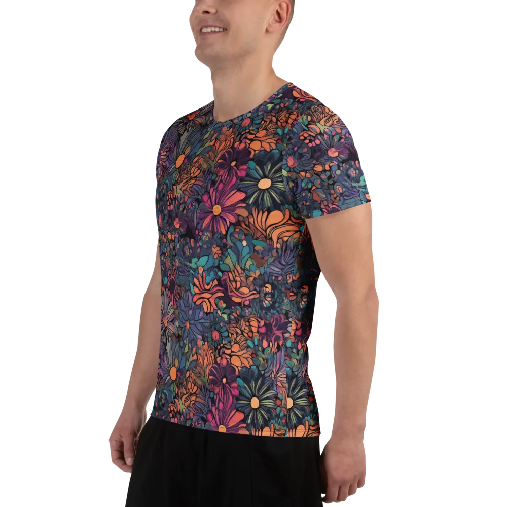 Chromatic Eden on Men's Athletic T-Shirt — Left