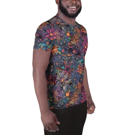 Chromatic Eden on a Men's Athletic T-Shirt