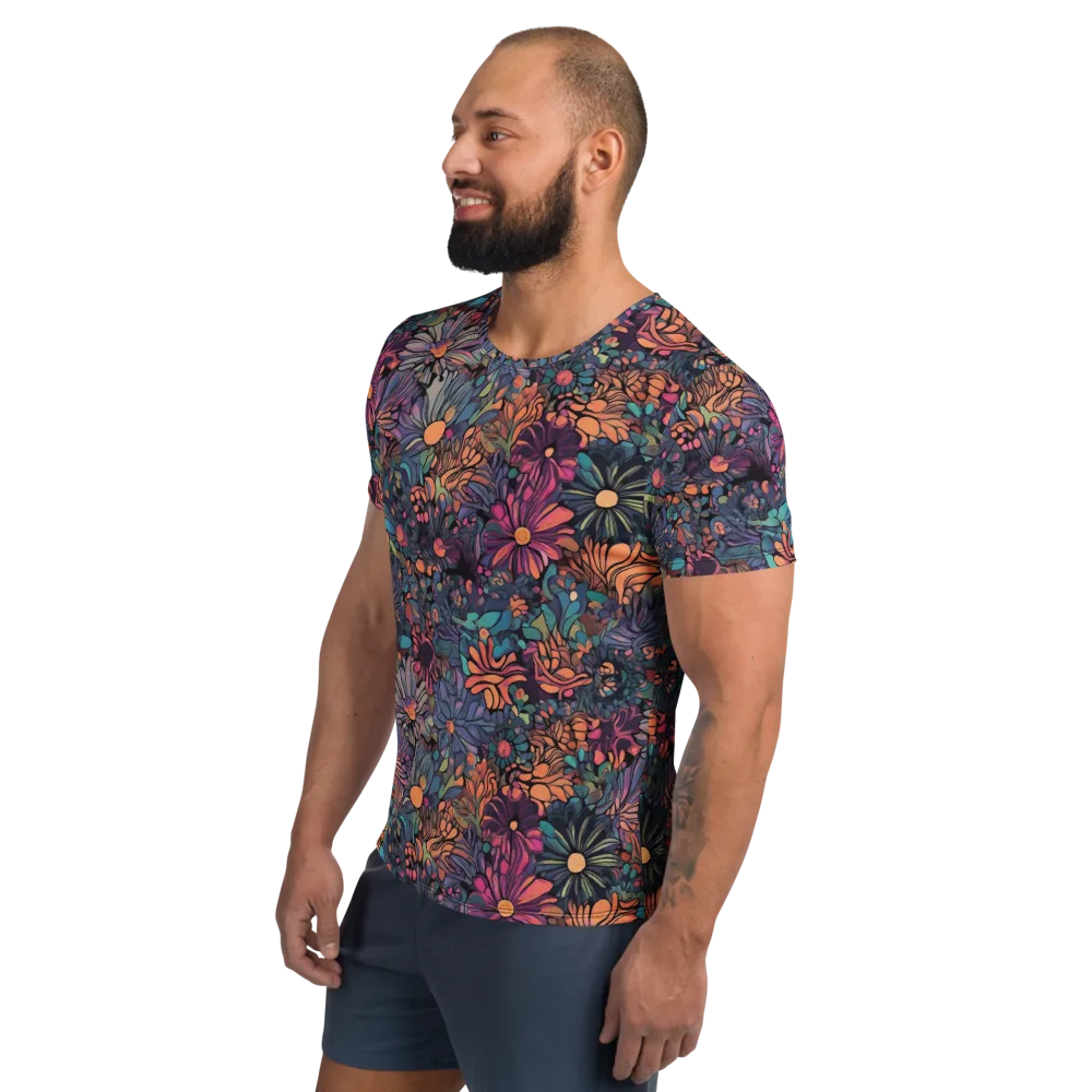 Chromatic Eden on Men's Athletic T-Shirt — Left