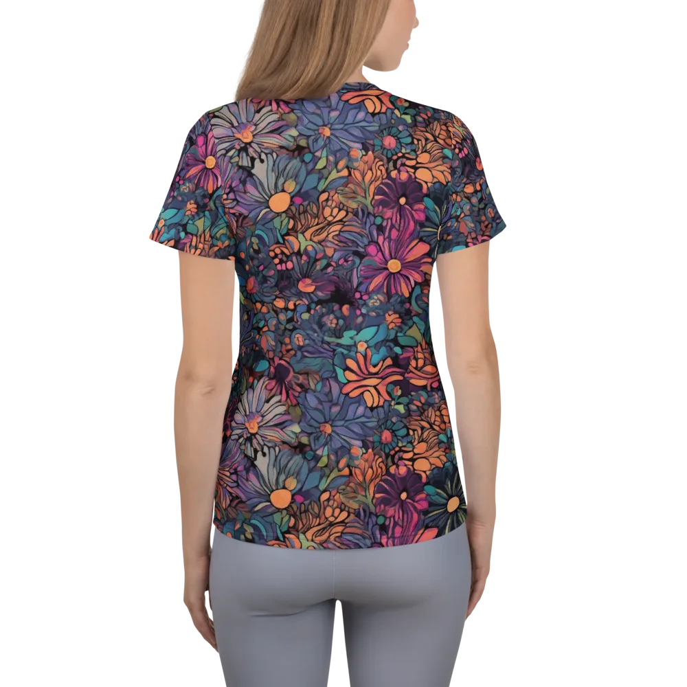Chromatic Eden on Women's Athletic T-Shirt — Back