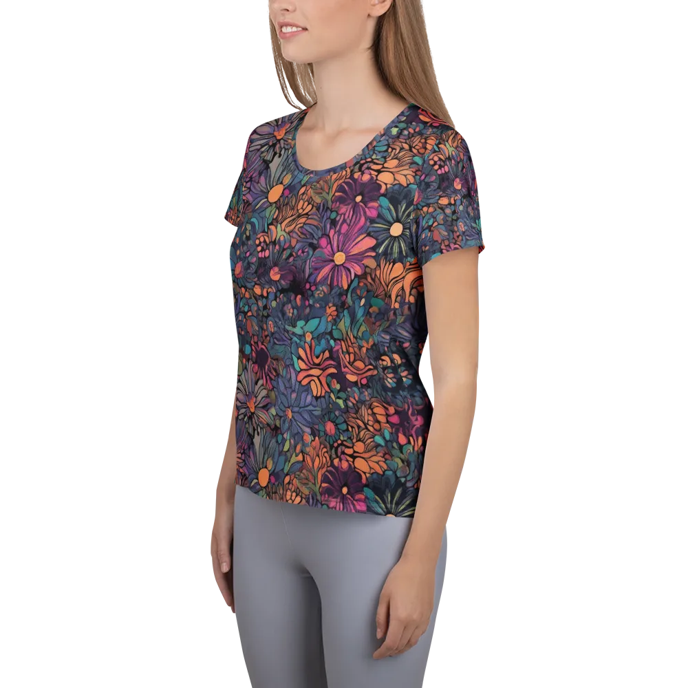 Chromatic Eden on Women's Athletic T-Shirt — Left