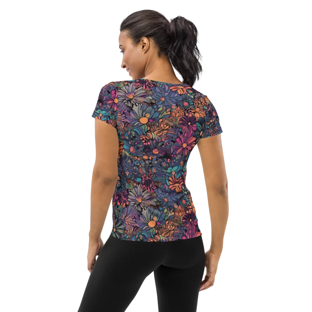 Chromatic Eden on Women's Athletic T-Shirt — Back