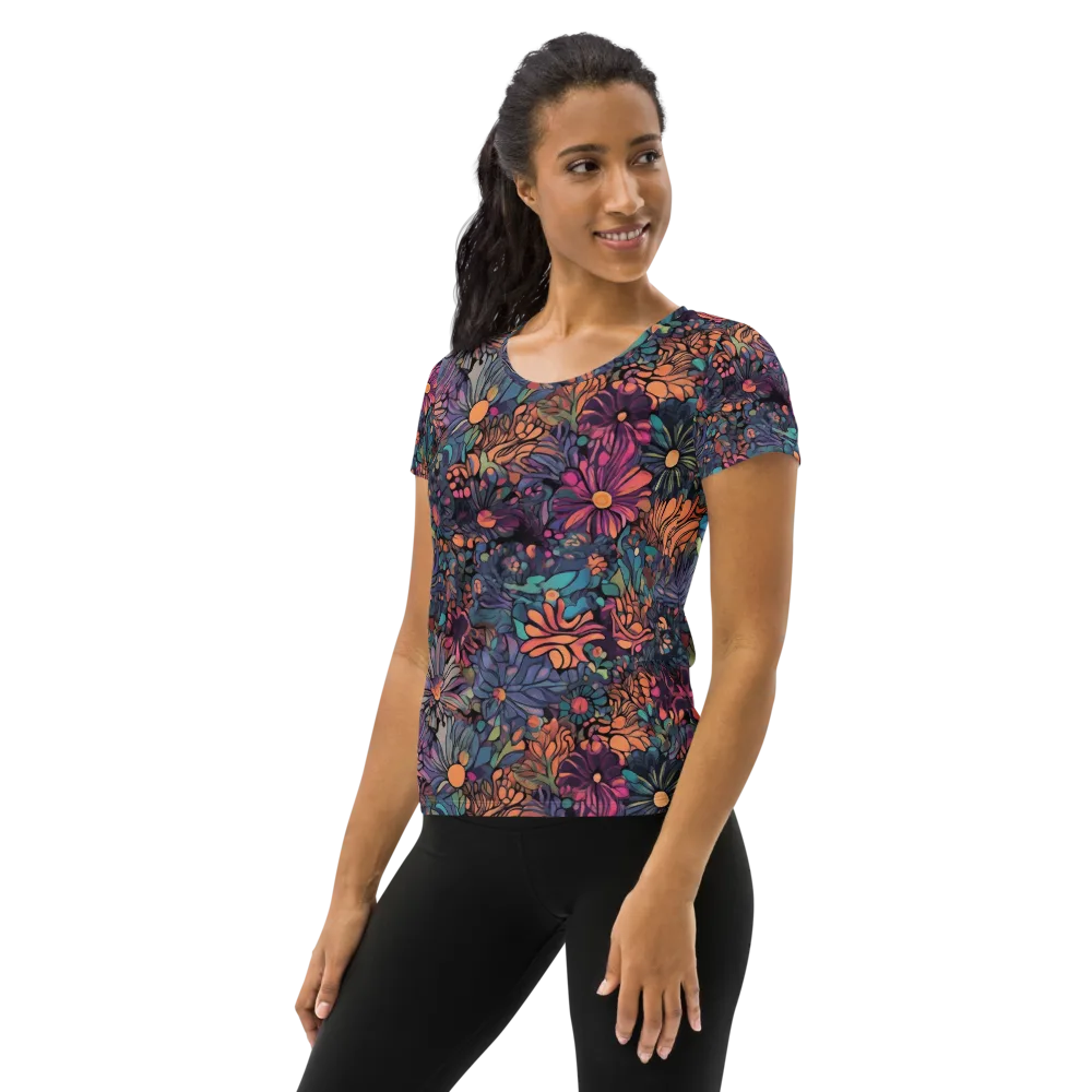 Chromatic Eden on Women's Athletic T-Shirt — Left