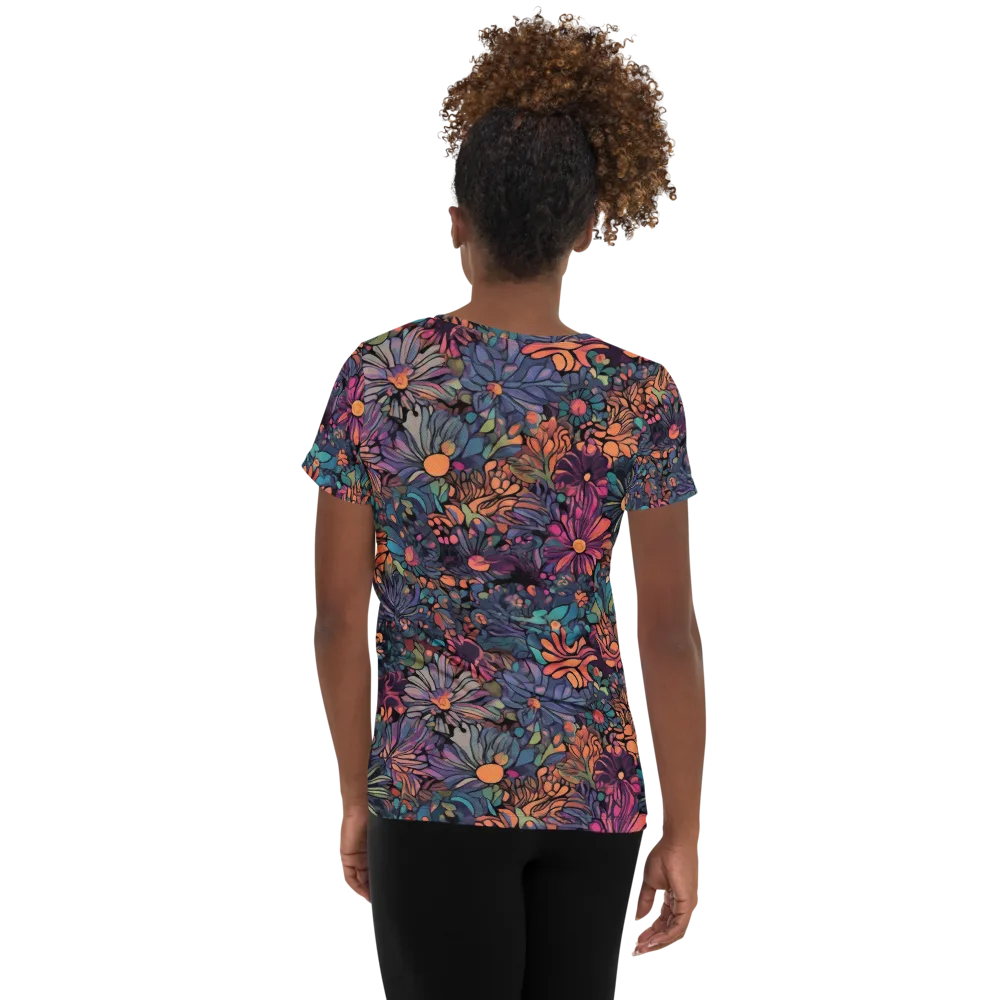 Chromatic Eden on Women's Athletic T-Shirt — Back