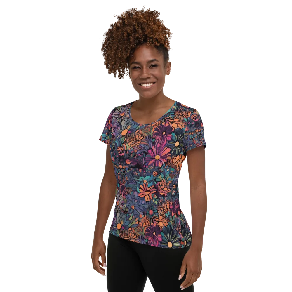 Chromatic Eden on Women's Athletic T-Shirt — Left