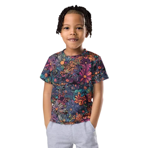 Chromatic Eden on a Kids Crew Neck T-Shirt