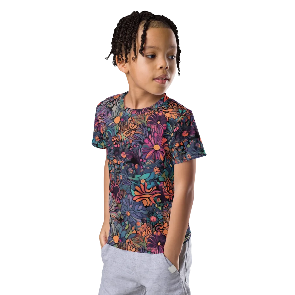 Chromatic Eden on Kids Crew Neck T-Shirt — Left Front
