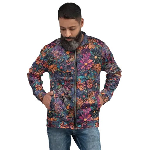 Chromatic Eden on a Bomber Jacket