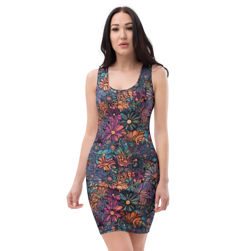 Chromatic Eden on Bodycon Dress — Front