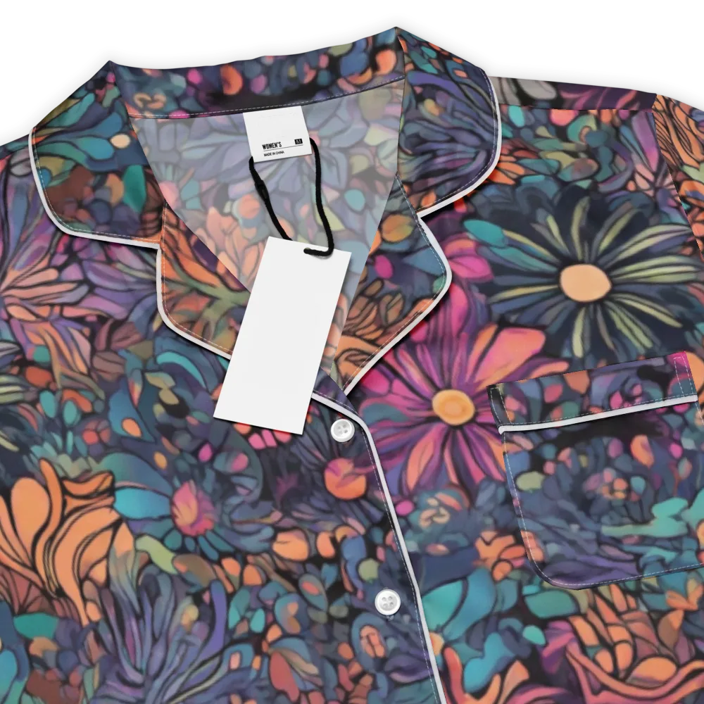 Chromatic Eden on Women's Short Sleeve Pajama Top — Product details